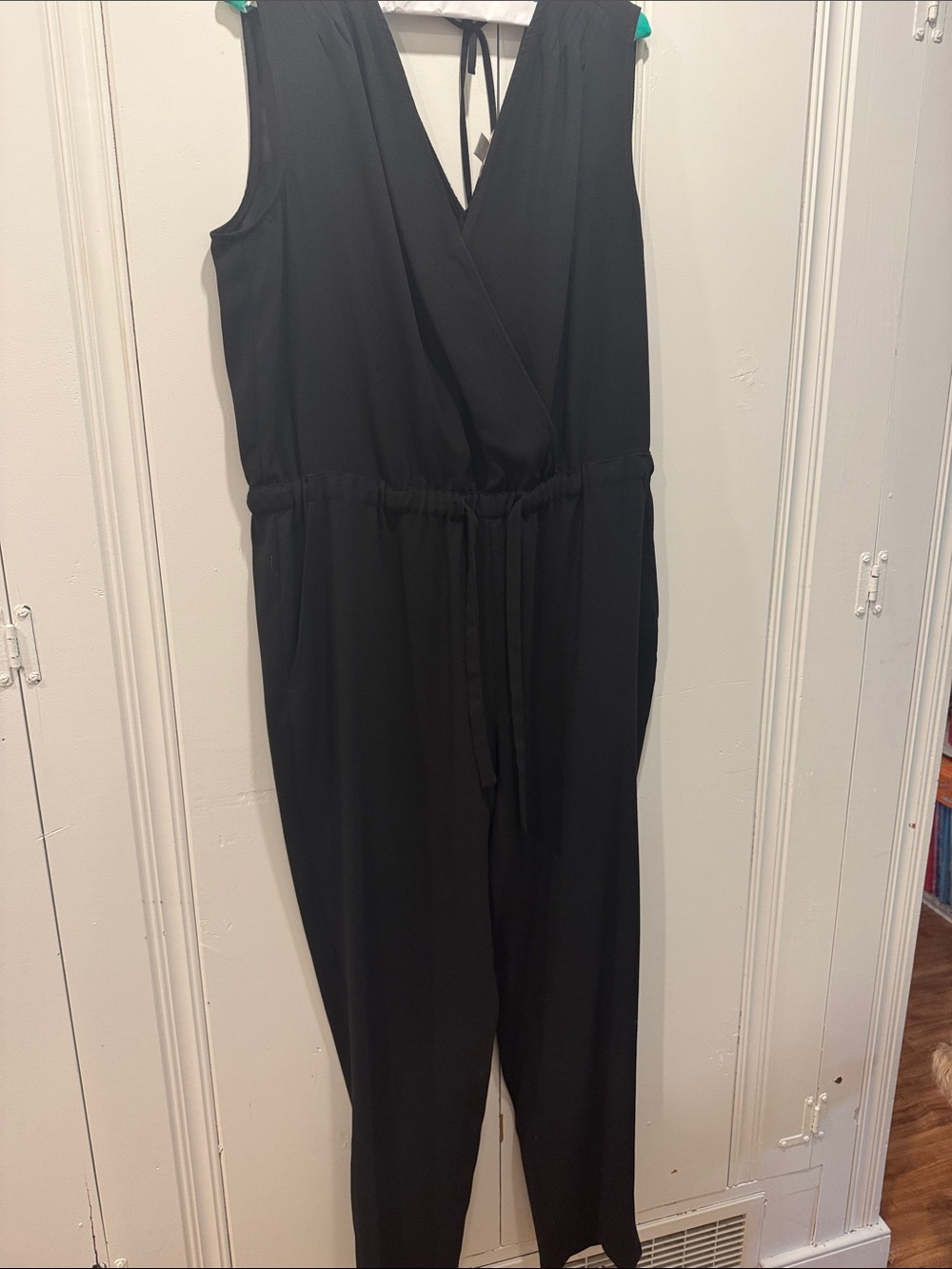 LOFT Black Sleeveless Jumpsuit